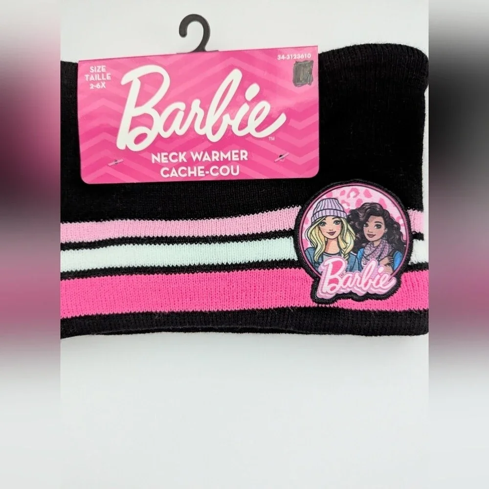 NWT Barbie Kids (Size 2-6X) Sherpa Lined Winter Neck Warmer